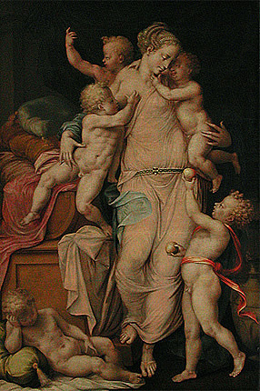 La Caridad, 1560, Escuela de Fontainebleau