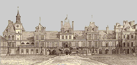 Castillo de Fontainebleau, patio de honor