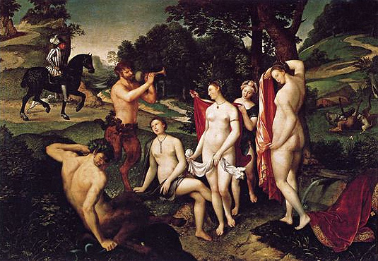 Baño de Diana, en 1555, François Clouet (Rouen, Museo de Bellas Artes
