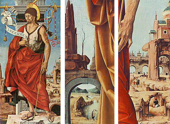 Saint-Jean Baptiste (polyptyque Griffoni), vers 1473, Francesco del Cossa