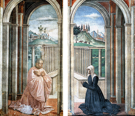 Giovanni Tornabuoni y Francesca Pitti, Ghirlandaio