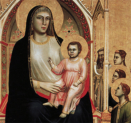 Giotto, Madona Ognissanti, Florencia, Oficios