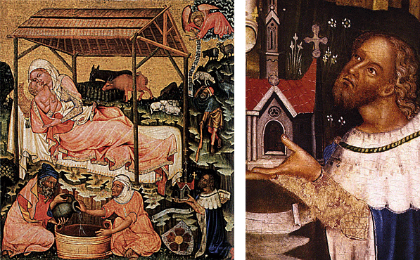 Natividad, hacia 1350, Maestro de Vyssi Brod