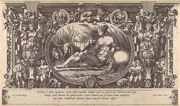 La Ninfa de Fontainebleau, 1553, basado en Rosso Fiorentino