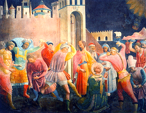 Lapidación de San Esteban, Paolo Uccello