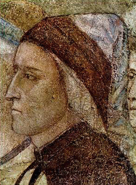 Presunto retrato de Dante, atribuido a Giotto, Florencia, Bargello