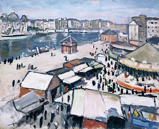 Feria en el Havre, 1906, Albert Marquet (Burdeos, Museo de Bellas Artes)