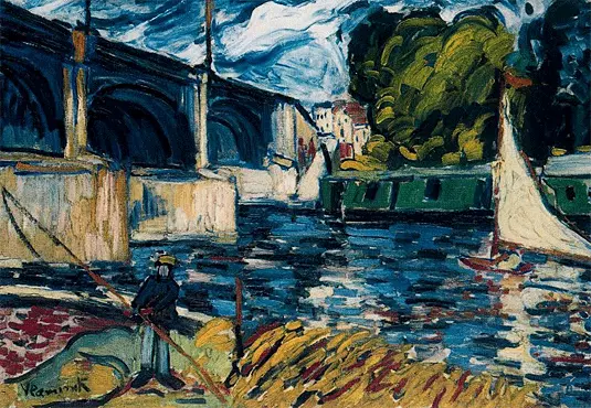 El puente de Chatou, 1906-1907, Maurice de Vlaminck