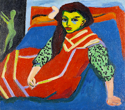 Jeune fille assise (Fränzi Fehrmann), Ernst Ludwig Kirchner, 1910 (Minneapolis Institute of Art)