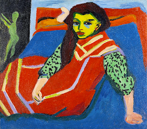 Jeune fille assise (Fränzi Fehrmann), Ernst Ludwig Kirchner, 1910 (Minneapolis Institute of Art)