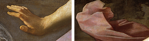 Atalanta e Hipómenes, 1612, Guido Reni, detalle