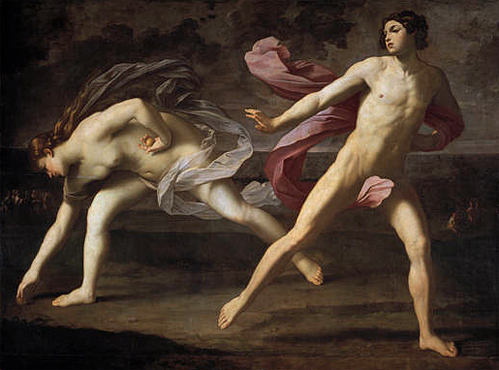 Atalanta e Hipómenes, hacia 1612, Guido Reni