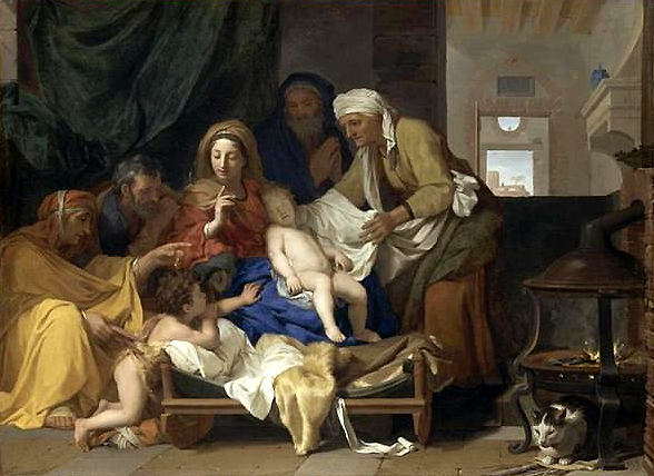 El sueño del niño Jésus, 1655, Charles le Brun, París, Museo del Louvre
