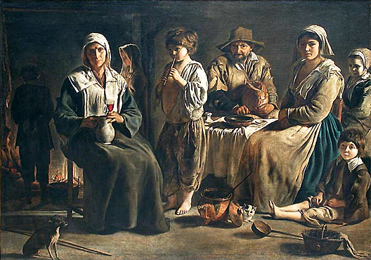 Familia de campesinos, 1642, Louis le Nain