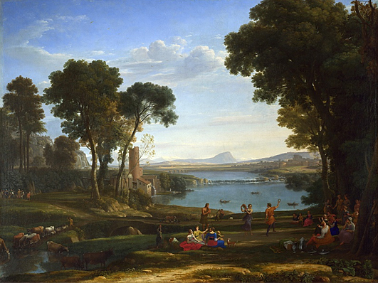 Paisaje con la boda de Isaac y de Rebeca, 1648, Claude Lorrain