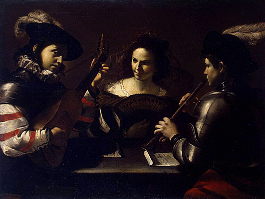 El concierto, hacia 1630, Mattia Preti, San Petersburgo, Museo del Hermitage