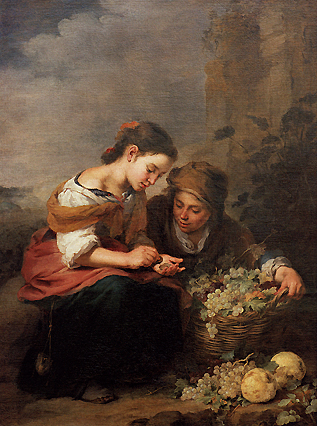 Pequeña vendedora de frutas, 1670-1675, Murillo