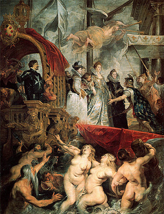 El desembarco de Maria de Médicis, Rubens