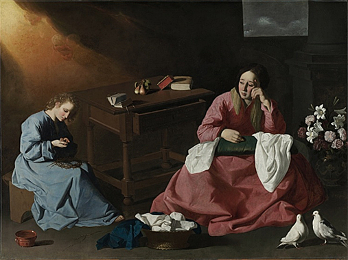 La casa de Nazaret, hacia 1640, Francisco de Zurbaran