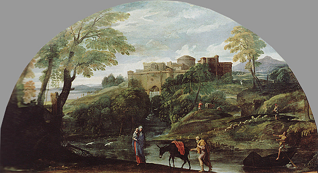 La Fuite en Égypte, 1603, Annibale Carrache, Rome, Galleria Doria Pamphili