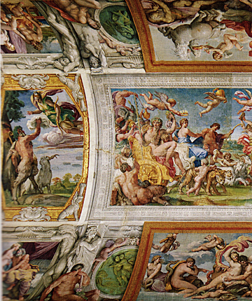 Plafond de la galerie Farnèse, 1598, Annibal Carrache, Rome, palais Farnèse