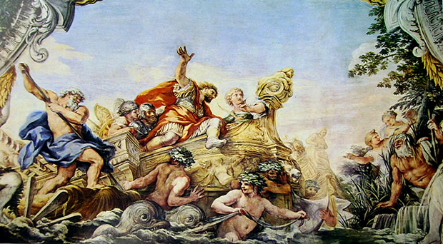 Énée arrivant à l'embouchure du Tibre, Pietro da Cortona