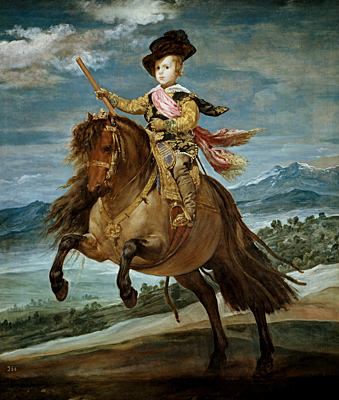 El príncipe Baltasar Carlos a caballo, 1635-1636, Diego Velázquez