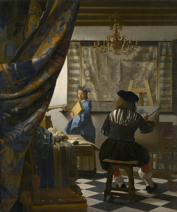 El taller del artista, Vermeer