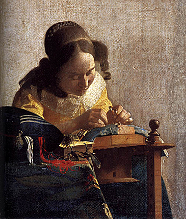 La encajera, Vermeer