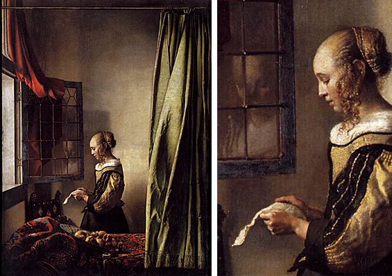 Mujer leyendo una carta, Vermeer