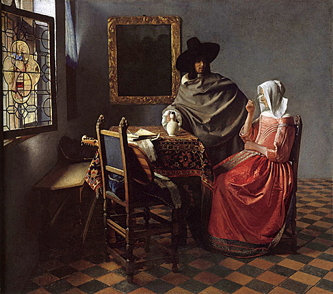 La copa de vino, Vermeer