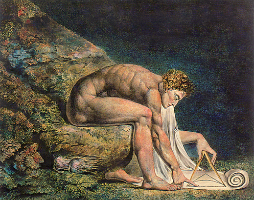 Isaac Newton, 1795, William Blake