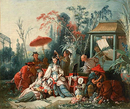 Le jardin chinois, 1742, François Boucher