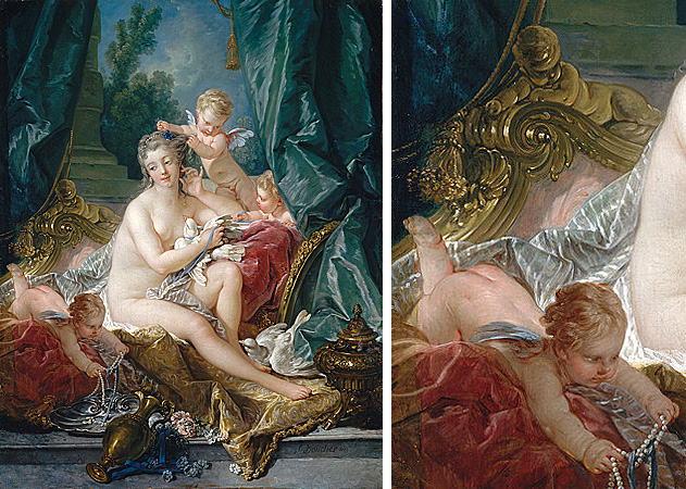 Venus y la paloma, 1751, François Boucher