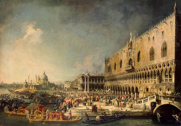 L'Arrivée de l'ambassadeur de France, vers 1735, Canaletto