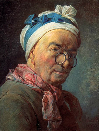 Autorretrato con gafas, 1775, Jean Siméon Chardin