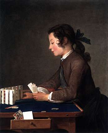 Le château de cartes, 1737, Jean Siméon Chardin