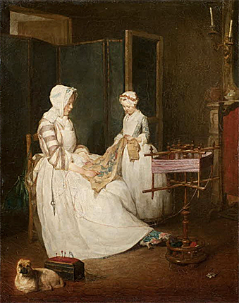 La madre laboriosa, 1740, Jean Siméon Chardin