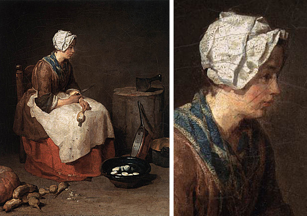 Mujer pelando nabos, 1738, Jean Siméon Chardin, Washington, National Gallery