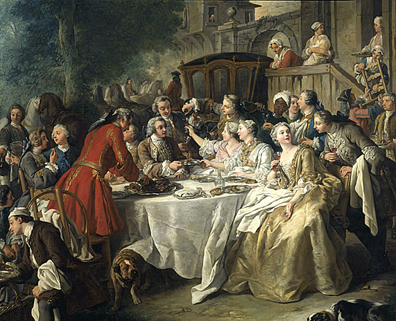 Un déjeuner de chasse, 1737, Jean-François de Troy, Paris, musée du Louvre