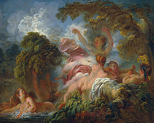Les baigneuses, 1761-1765, Jean Honoré Fragonard