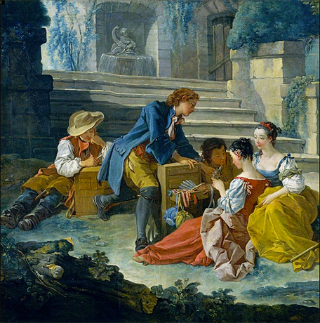 Le Galant colporteur, 1738, François Boucher