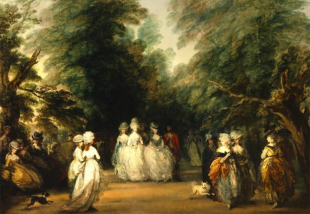 La promenade à St James Park, vers 1783, Thomas Gainsborough