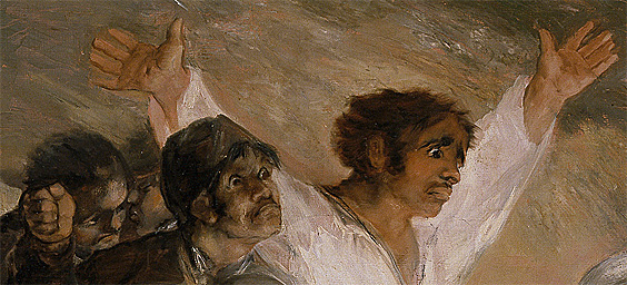 Los fusilamientos de mayo, Francisco de Goya, detalle