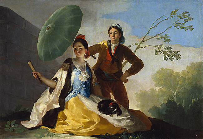 Le Parasol vert, 1777, Francisco de Goya, Madrid, Museo del Prado