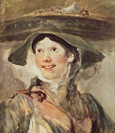 Vendedora de gambas, 1740, William Hogarth