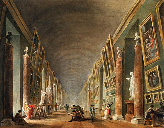 La Grande Galerie, vers 1795, Hubert Robert, Paris, musée du Louvre