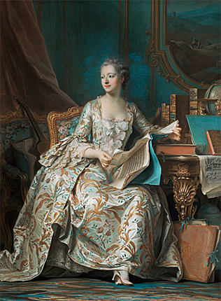 Retrato de la marquesa de Pompadour, 1748-1755, Maurice Quentin de Latour