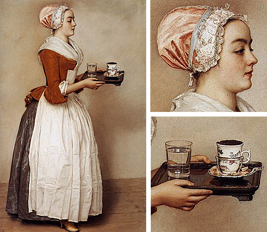 La bella chocolatera, 1744-1745, Jean-Etienne Liotard