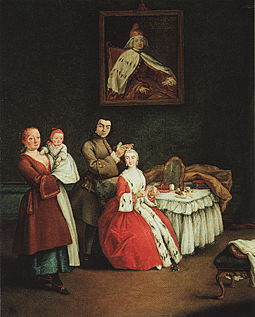 El peluquero, 1760, Pietro Longhi